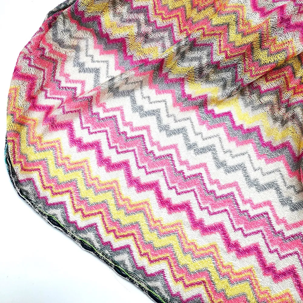 

Knitting Lace Fabrics Zig Zag Wave Striped Lace Crochet Mesh Fabric Diy Fashion Cloth 150CM #1011