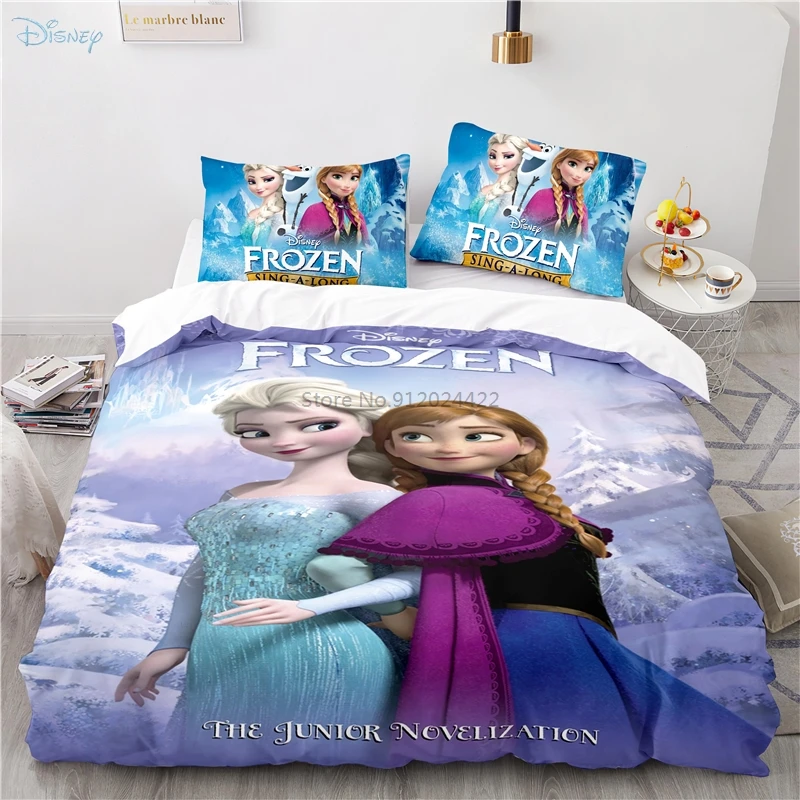 Комплект постельного белья для детей Disney Frozen пододеяльник наволочка одинарный