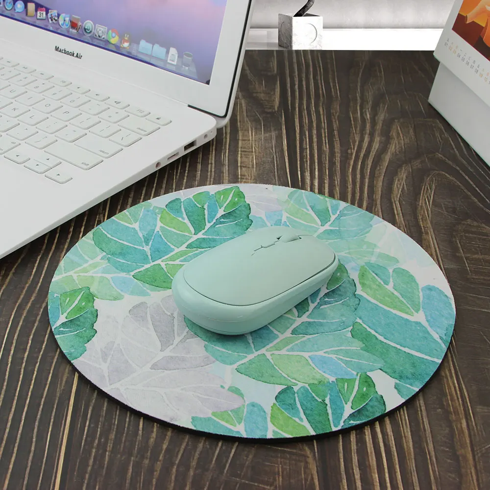 Игровой Мышь Pad Творческий мультфильм круглый коврик резиновый нескользящий