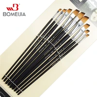 9pcs nylon hair paint brush set acrylic oil oblique painting brush for oil acrylic brush pen pincel para pintura art supplies