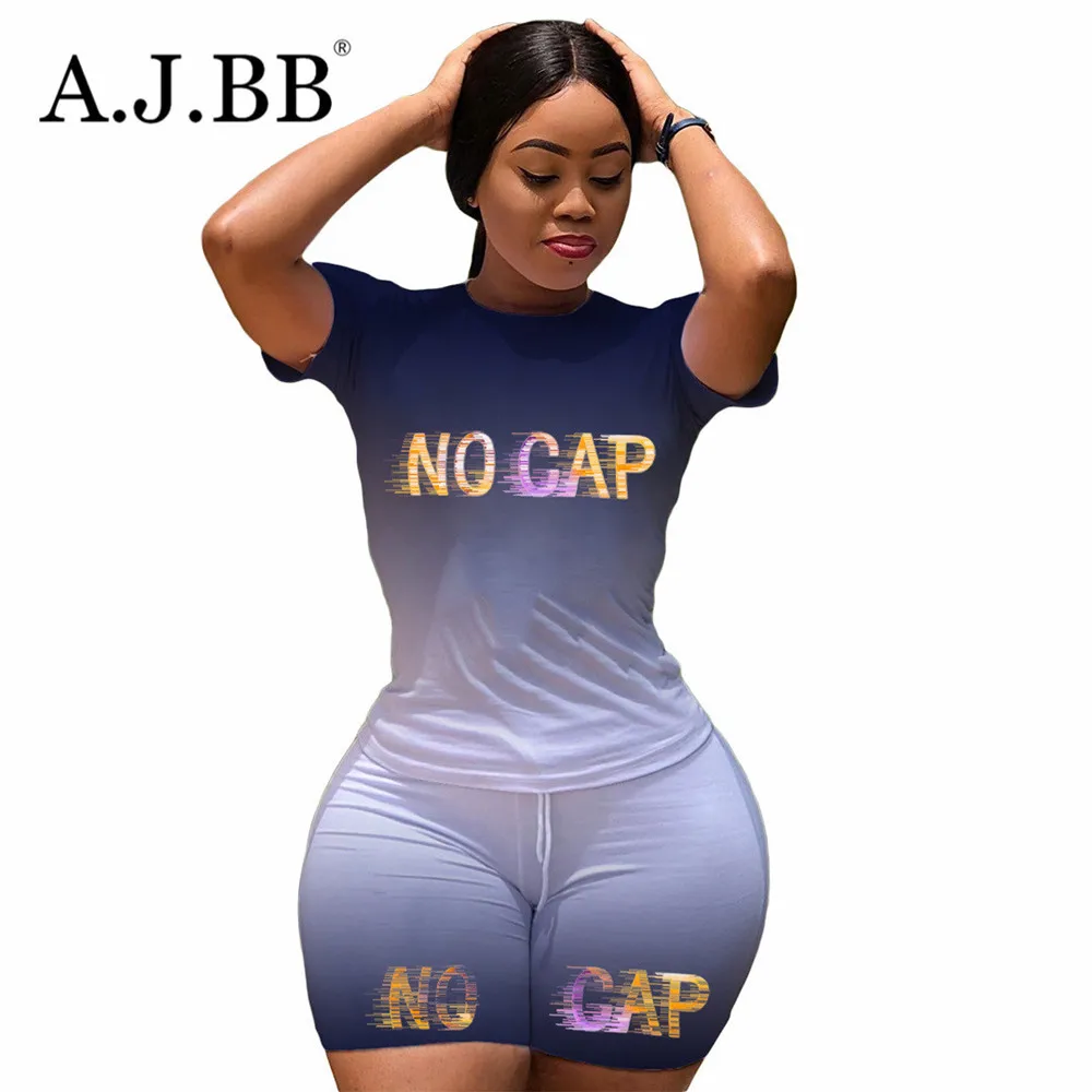 

Женский спортивный комплект из двух предметов, свободная повседневная Однотонная футболка с круглым вырезом и коротким рукавом и шорты в Е...