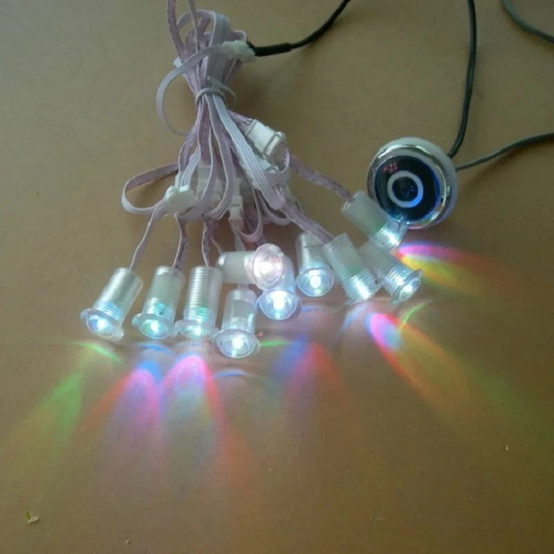 20 шт. 0 3 Вт маленькая звезда декоративная Водонепроницаемая rgb Светодиодная