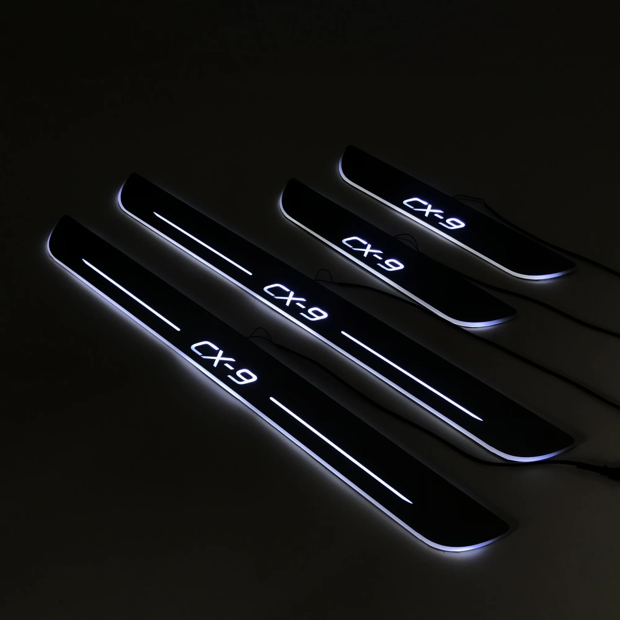 Led Door Scuff for Mazda CX-9 Sill Plate Flat Lining Overlay Flowing/Still Light | Автомобили и мотоциклы
