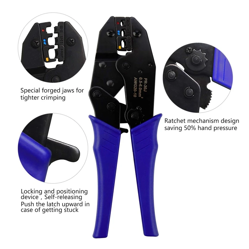 Клещи обжимные для электрических соединителей 700-6 мм 0 5 шт. | Обустройство дома