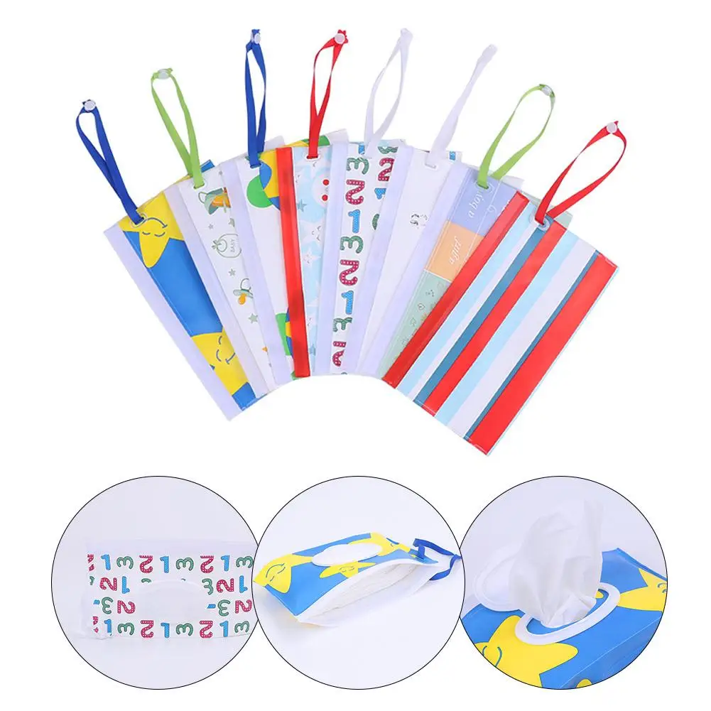 

8 шт., многоразовые влажные салфетки для детей