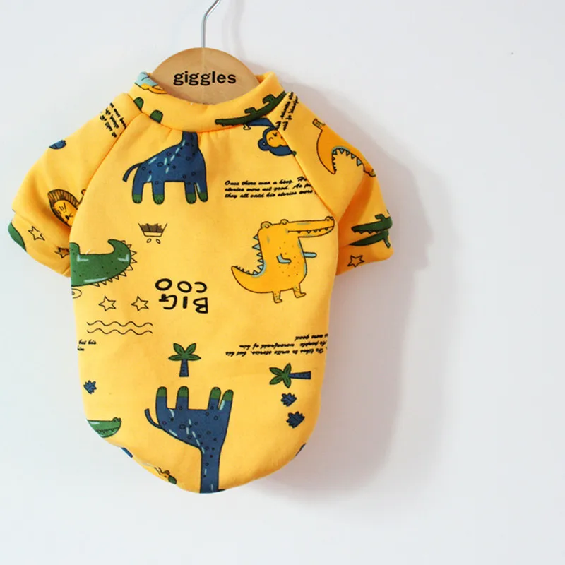 

Dog Cute Cartoon Clothes Autumn And Winter Clothes Teddy Law Fighting Small Dog Puppies Cat Fleece Warm Sweater Pet Supplies