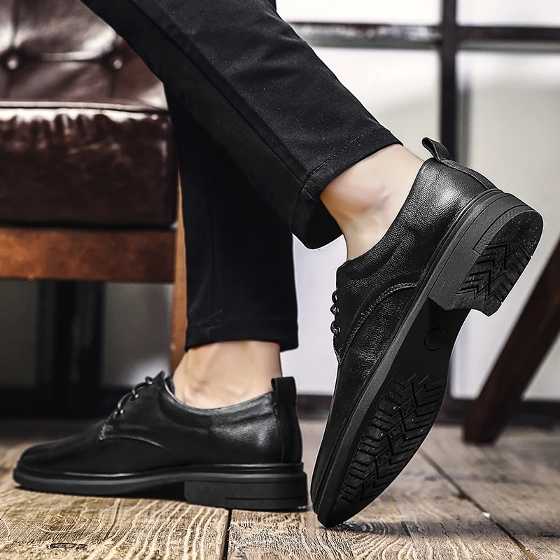 

Shoes Men Casual Shoe Casual Man Mens Shoes Hot Sale Leisure Zapatos Informales De Hombre Men Black Flat Cuero Leather For