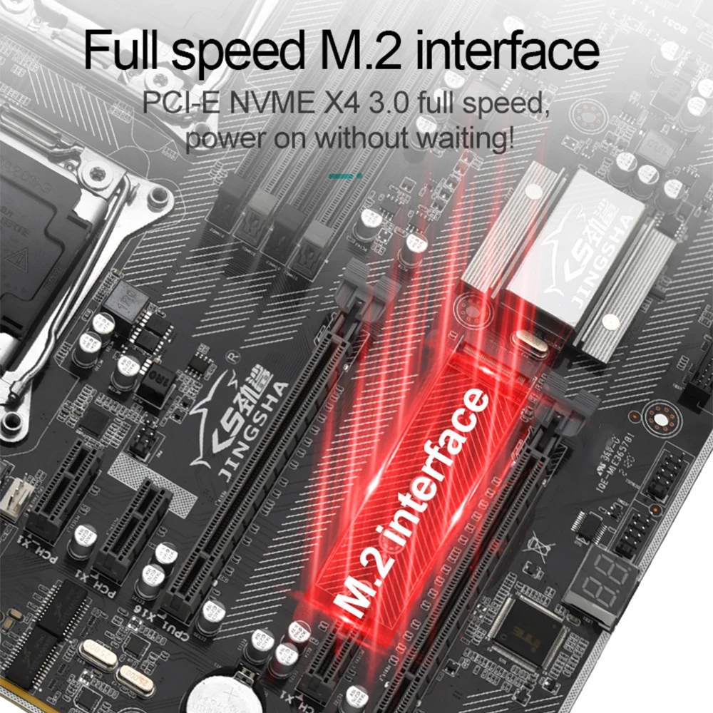 Bestellen JINGSHA X99-F2 Computer Motherboard E-ATX Dual Kanal DDR4 256G SATA 3,0 M.2 NVME USB 3,0 Mainboard Für Xeon V3 V4 CPU