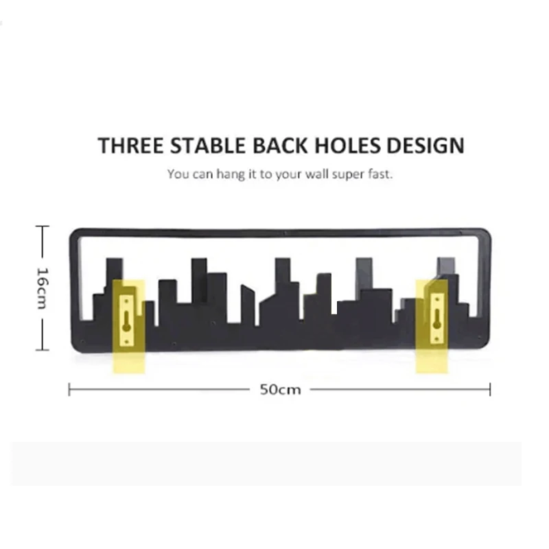 Декоративный настенный крючок Skyline Design с 5 откидными крючками настенная вешалка