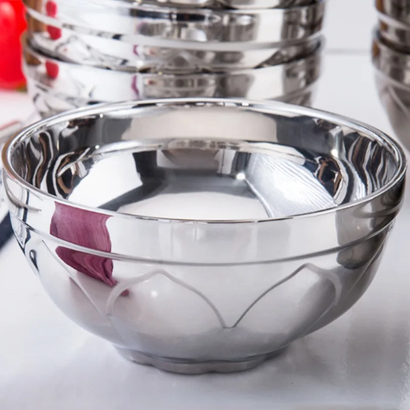 1 шт. Новая двухслойная чаша Классическая Антикоррозийная нержавеющая сталь