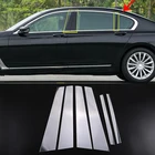 Автомобильный Стайлинг из алюминиевого сплава B C оконный столбик комплект крышка отделка для BMW 7 серии 730li 740li 750 2008-2020 автомобильные аксессуары 6 шт.