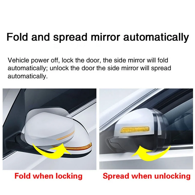 Car Side Mirror Folder Folding Spread Kit For Renault Koleos 2017 +Free Shipping | Cables Adapters &amp Sockets