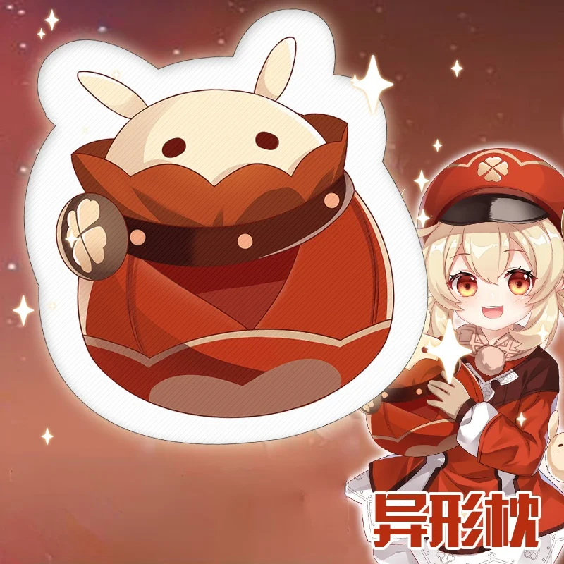 

Hot Game Genshin Impact Klee Bomb Plush Pillow Cosplay Props Anime Cute Girls Sofa Doll Toys Cushion Stuffed Christmas Gift