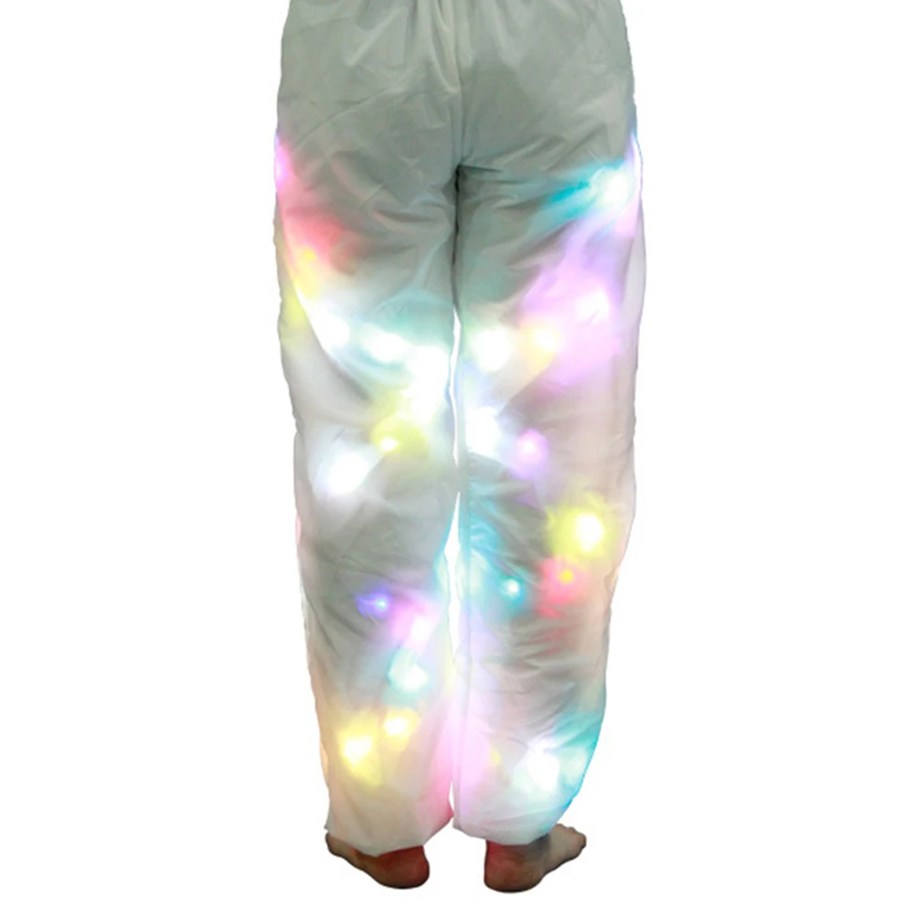 Светодиодные светящисветодиодный брюки красочные светящиеся для Хэллоуина