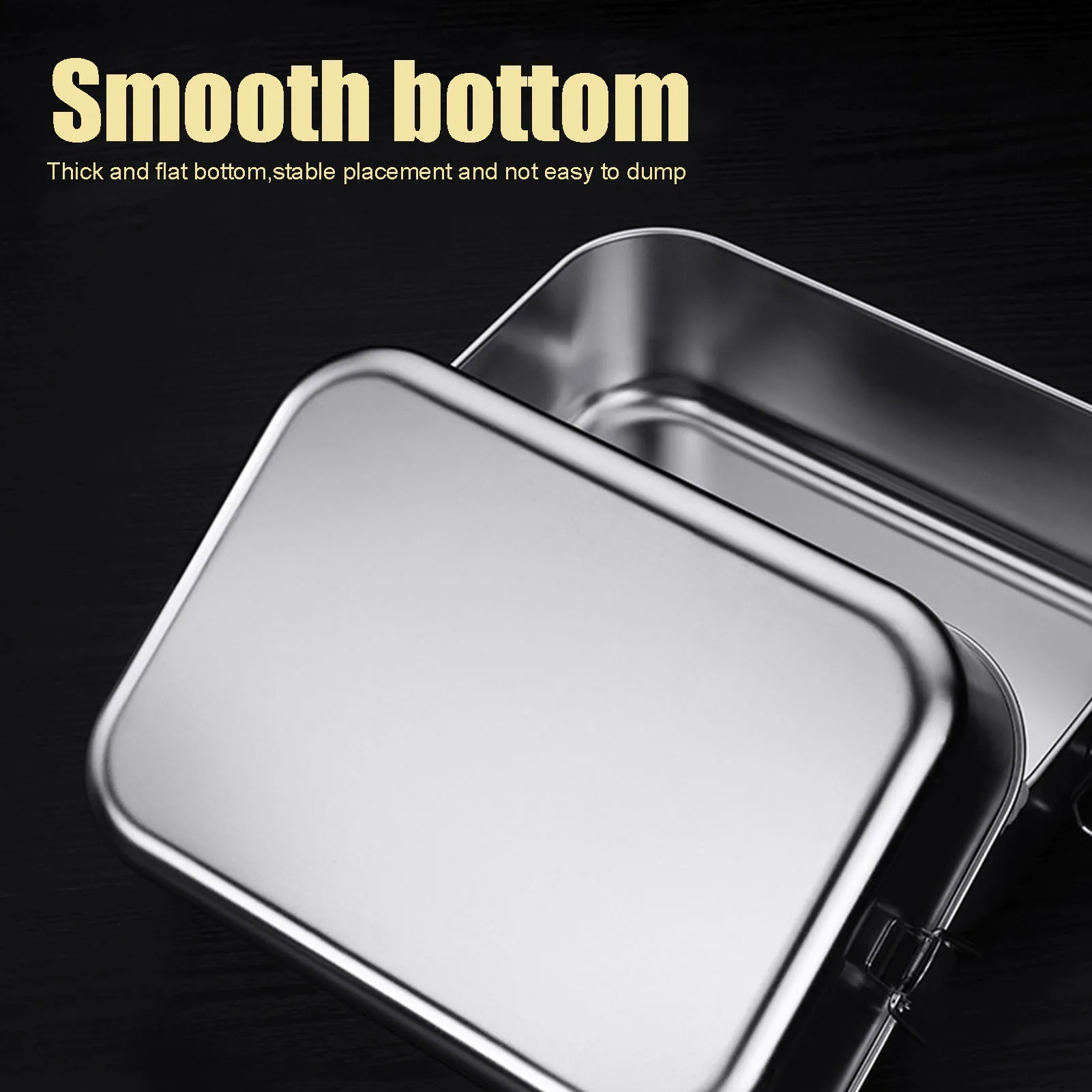 

Big Size Lunch Box Food Grade 304 Stainless Steel Antileak Bento Box Food Container Bento Box Snack Storage Box unusual