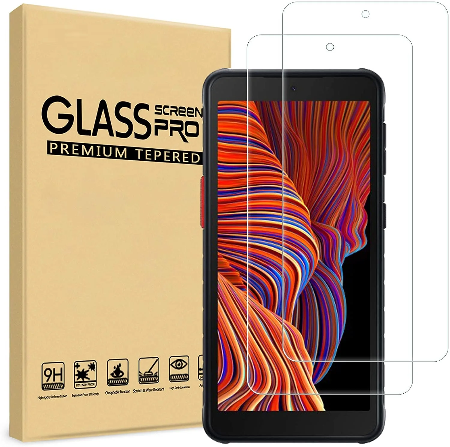 Закаленное стекло для Samsung Xcover 5 чехол Защита экрана Galaxy X Cover Xcover5 sm-g525f 3 дюйма