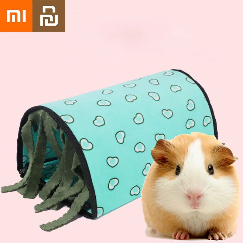 Фото XiaoMi хомяк гнездо морская свинка Кролик кисточка туннель четыре сезона