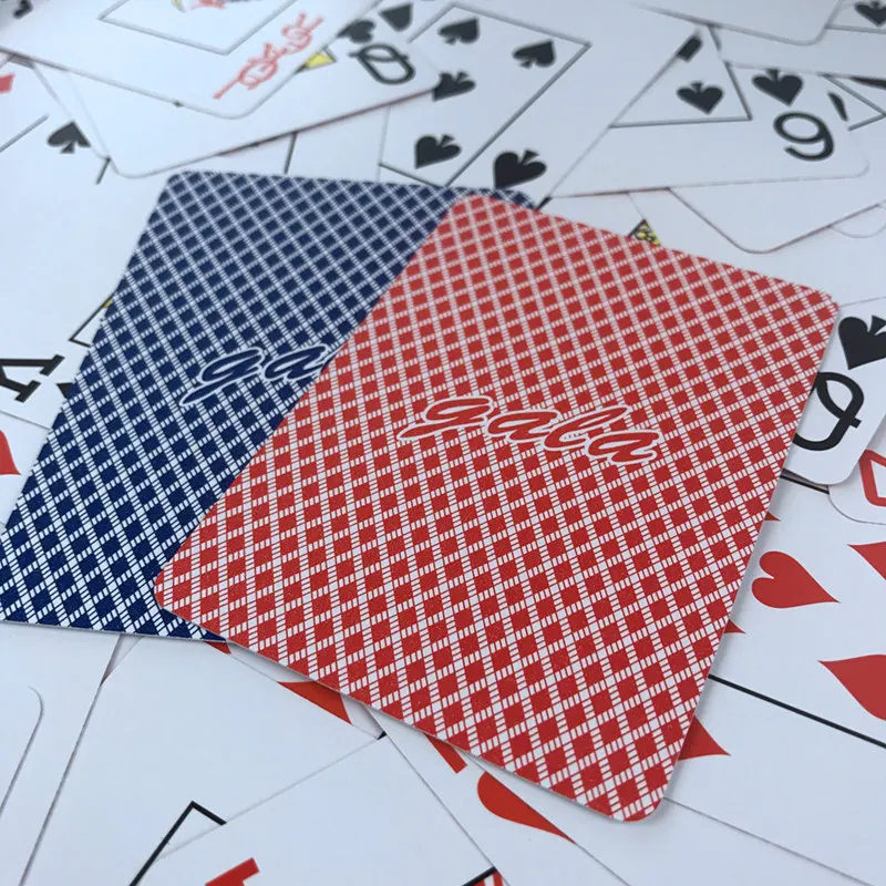 2 набора/упаковка Техасский Холдем пластиковые игральные карты для игры в покер