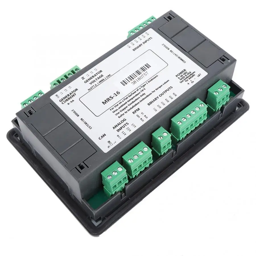 

Genset Controller Auto Generator Controller Diesel Generator Control Module LCD Screen DC8-35V Diesel Generator MRS-16