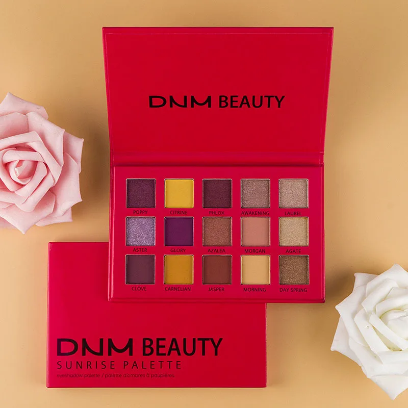 15 цветов Сияющие тени для век палитра матовые водонепроницаемые против