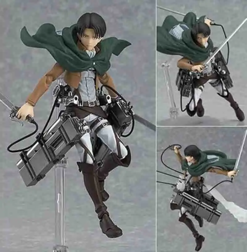 Аниме Атака Титанов Eren Mikasa Ackerman Levi/Rivaille Figma ПВХ фигурка модель игрушки|Игровые