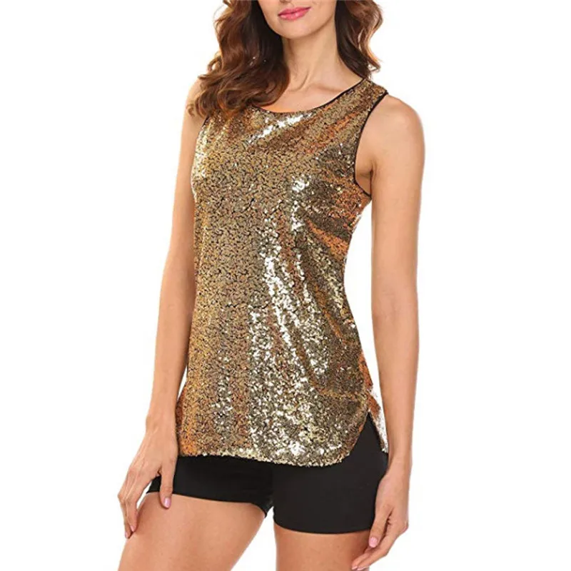 Camisole женские полосатые майки, женские сексуальные топы с v-образным вырезом, блестящая майка с блестками, топы на бретелях, женские топы