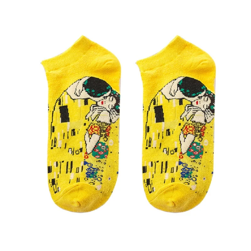 Новинка Короткие носки с 3d-рисунком в стиле ретро Тапочки Летние забавные