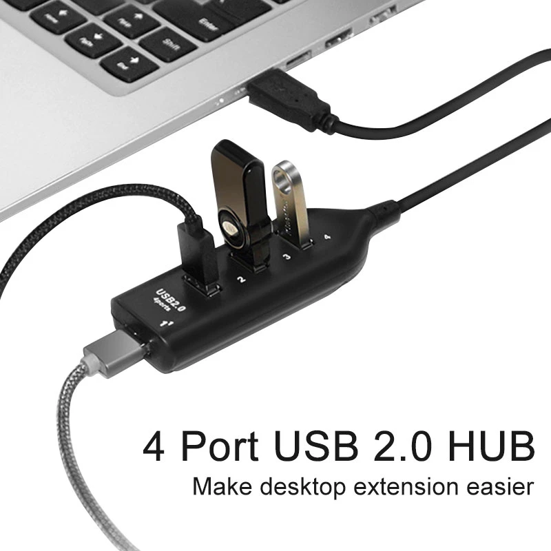 4-портовый высокоскоростной usb-хаб несколько для MacBook Pro настольный USB 2 0
