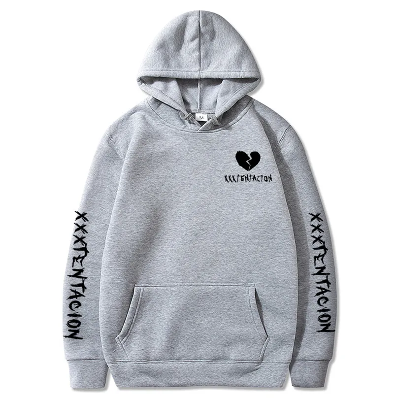

XXXTentacion Fashion brand men's clothing Fleece Hooded Pullover Fashion Brand Hoodies Sweatshirts+Sweatpants Suits Sweatshirt