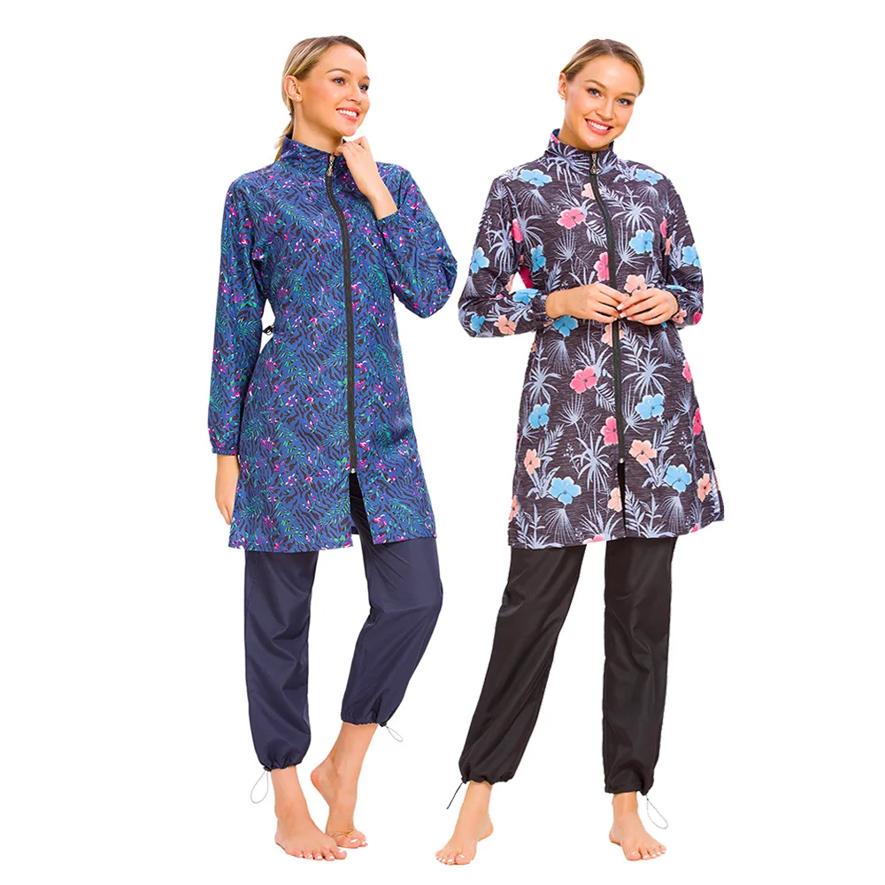 

Swimwear 3-styles Women Muslim Swimwear Full Cover Modest Islamic Swimming Suits Plus Size Costume Wholesale Dropshipping