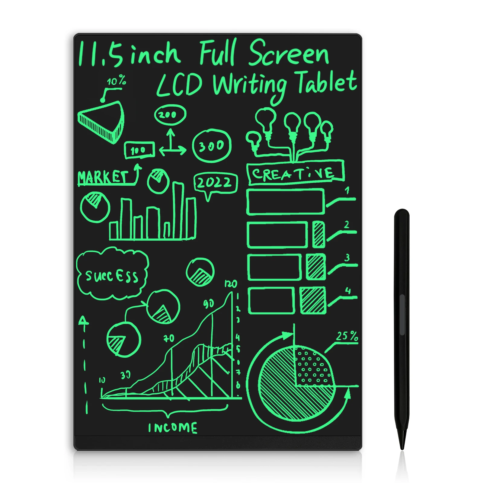 

LCD Writing Board 11.5Inch Full Screen Colorful Drawing Painting Tablet Message Notepad Personalized Gift For Office & School