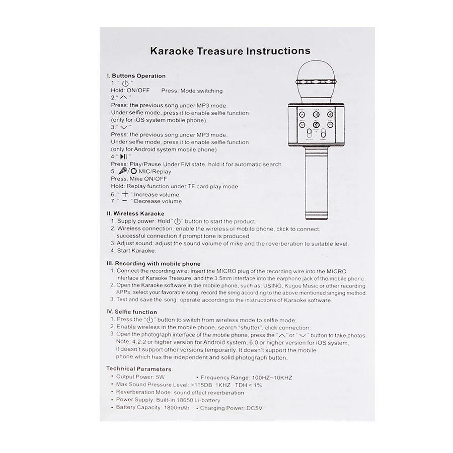 K38 беспроводной Bluetooth микрофон профессиональный динамик Consender ручной микрофон караоке микрофон для поет и записывает