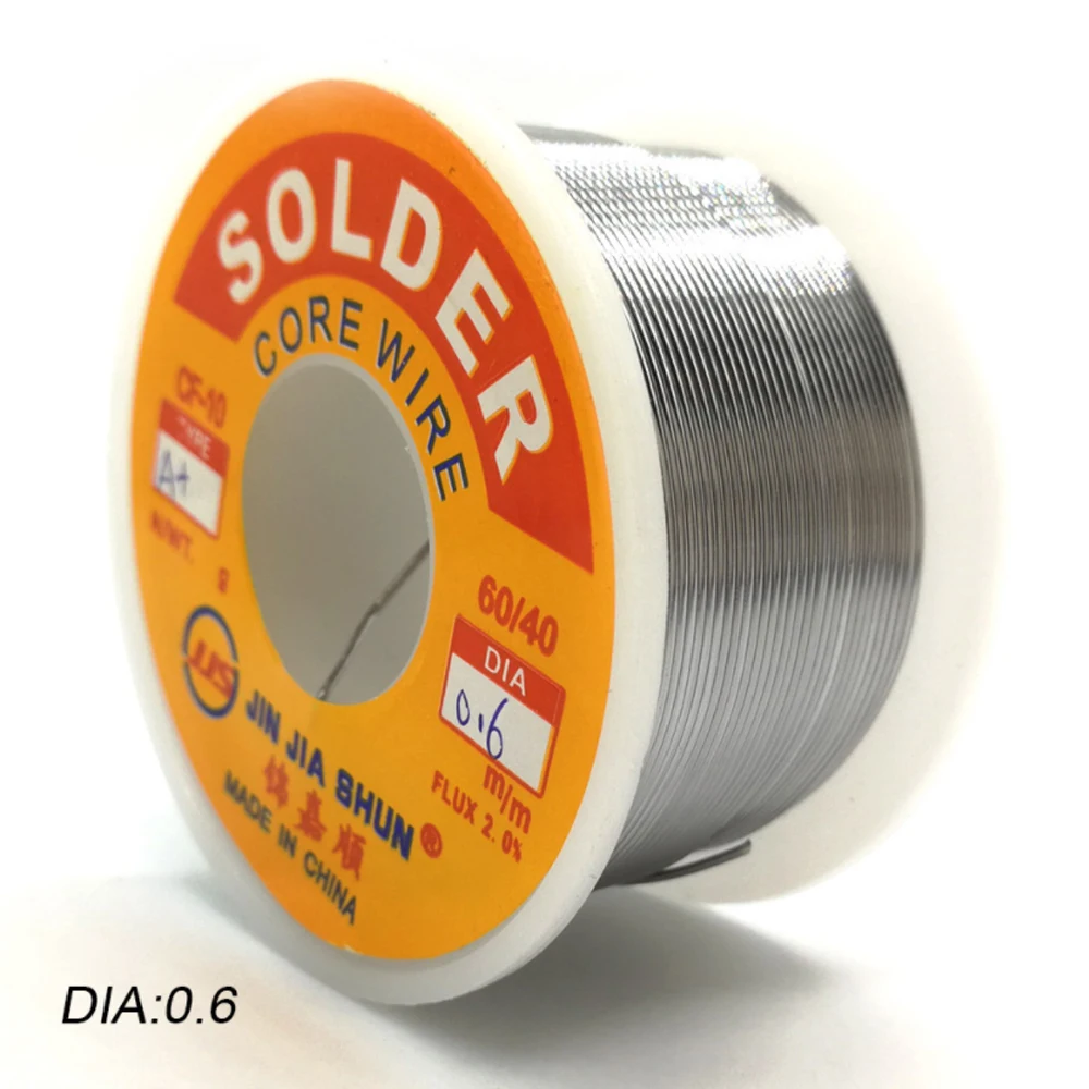 

5 Rolls/lot Low Temperature Solder Wire Low Melting Point Good Activity Tin Wire 100g 0.6 0.8 1.0mm 6040 Purity