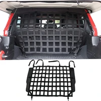 al21 car cartaoo vehicle pet barrier rear seat isolation mesh cargo net for jeep wrangler jk jl 2007 2021