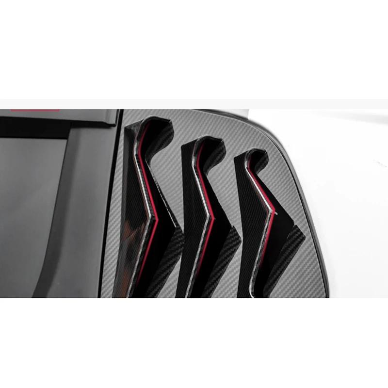 Задний спойлер из АБС-углеродного волокна боковая крышка отделка автомобильная