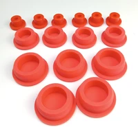 5pcs red silicone rubber hose blanking end cap inserts sealing plug bung hole stopper