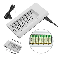 8 slots 1 2v aa aaa fast charging battery charger intelligent with indicator light for remote control microphone camera