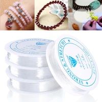 0 4 1mm transparent stretch elastic crystal line beading rope string jewelry cord wire thread diy handmade jewelry making