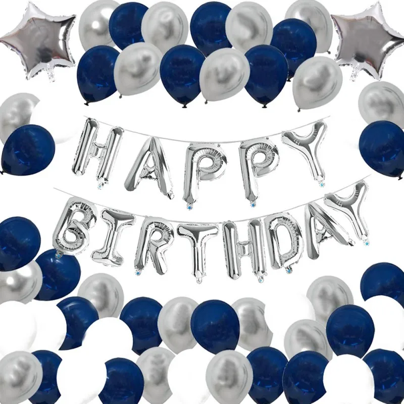 

2020Happy Birthday Balloon Suit Birthday Party Decoration Aluminum Film Balloon