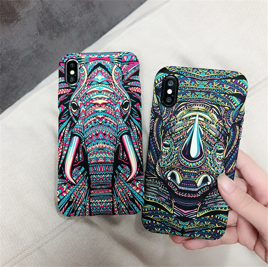 Светящийся чехол с животными для iPhone 11 Pro Max XR XS Max 6 6S 7 8 Plus X Тигр Волк слон ночной светящийся силиконовый мягкий ТПУ чехол для телефона
