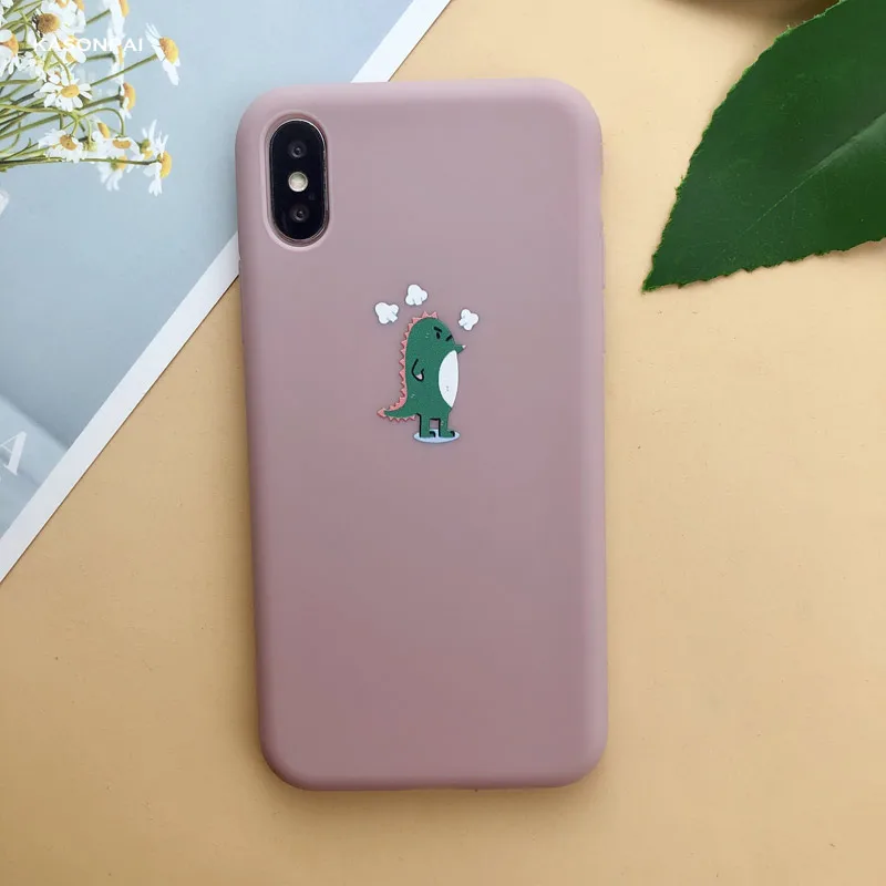 style20 Модный мягкий ТПУ чехол для телефона с изображением персика, авокадо, фруктов для iPhone X, XS, Max, XR, 7, 8, 6, 6S Plus, 11 Pro, милый мультяшный чехол с изображением динозавра - Цвет: style20