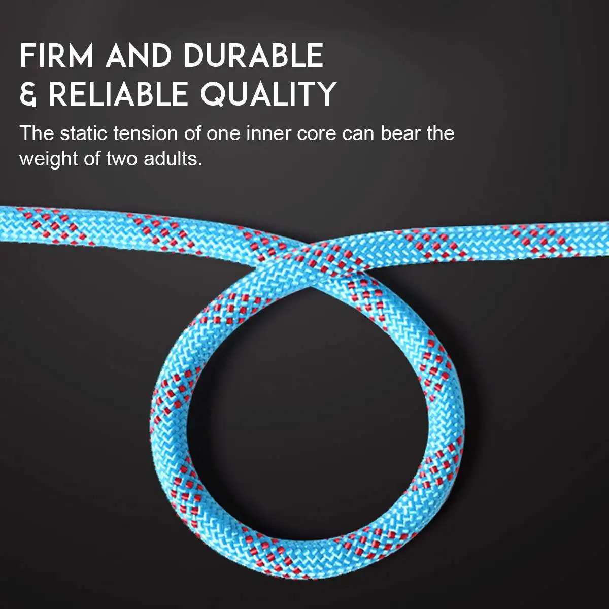 1020m 12mm professional rock climbing cord outdoor hiking rope high strength safety sling cord rappelling rope equipment tools free global shipping