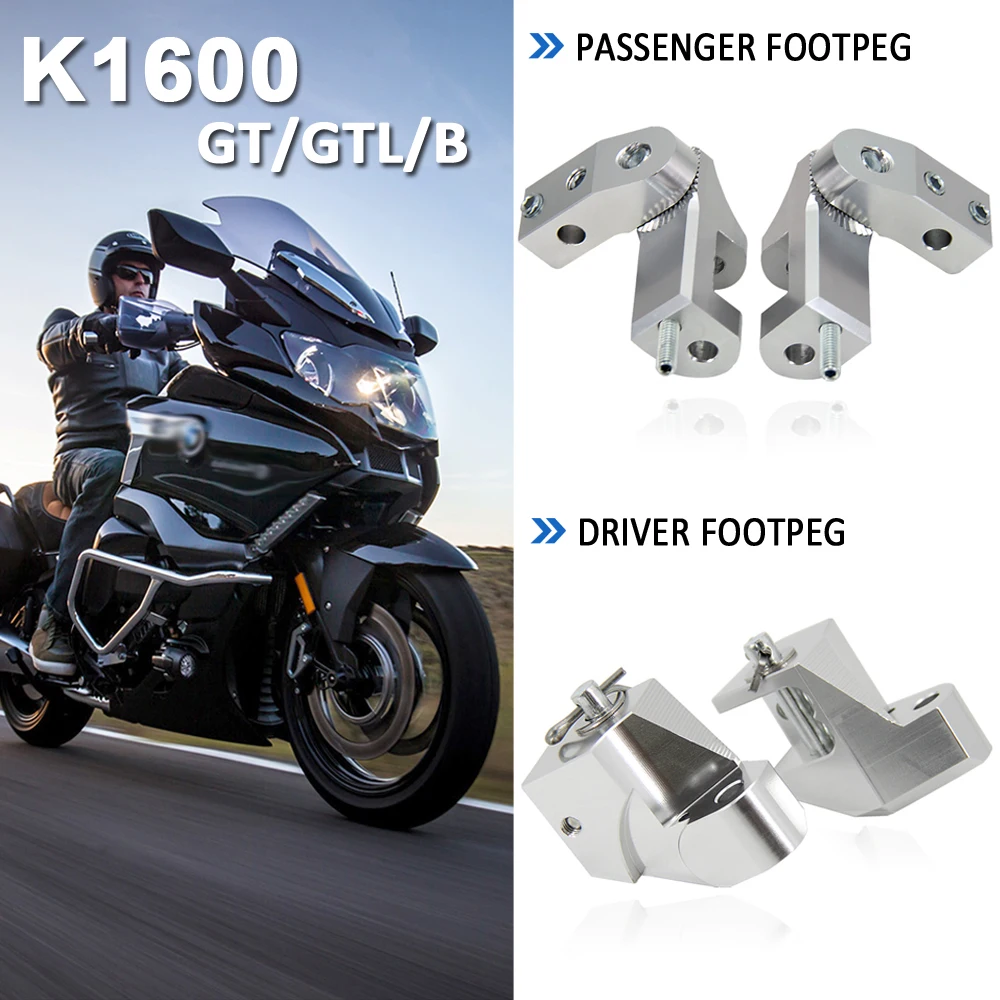 Motorcycle Driver Passenger Foot Peg Lowering Kits For BMW K1600GT K1600GTL K1600Bagger K 1600 GT GTL B Lower