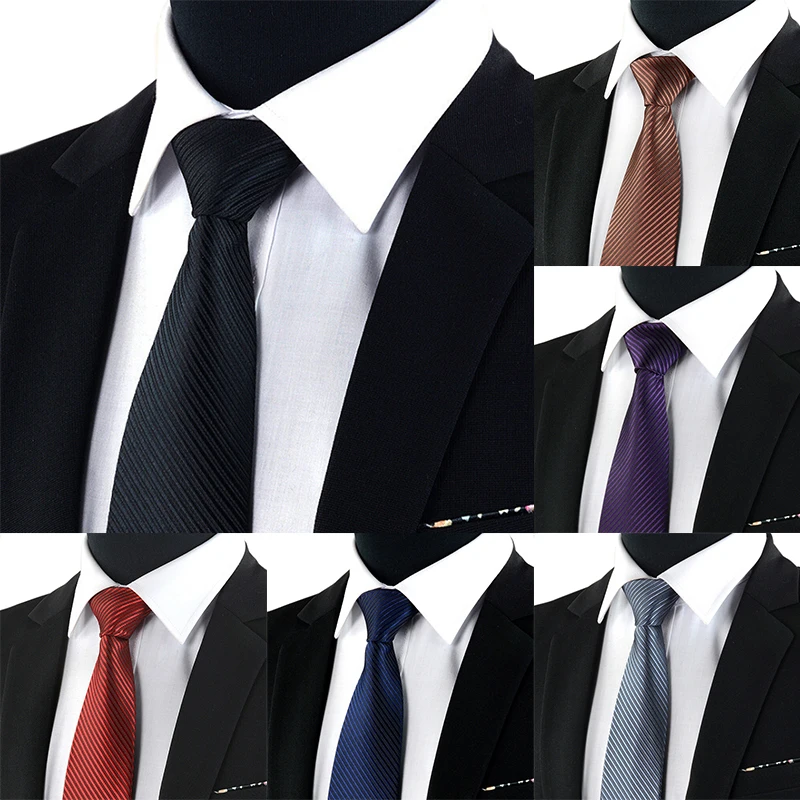 

Unisex Professional Working Marry Dark Striped Tie Male Formal Wear Black Tie Business British Style