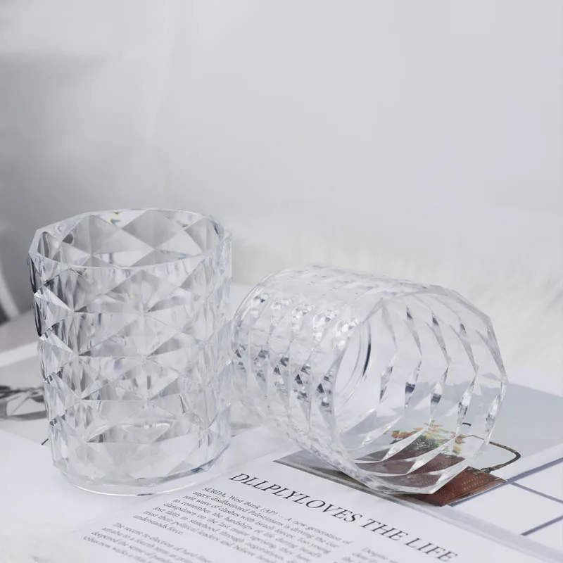 

Acrylic Makeup Brush Storage Desktop Eyebrow Pencil Cosmetic Storage Box Brush Tube Dormitory Pen Holder