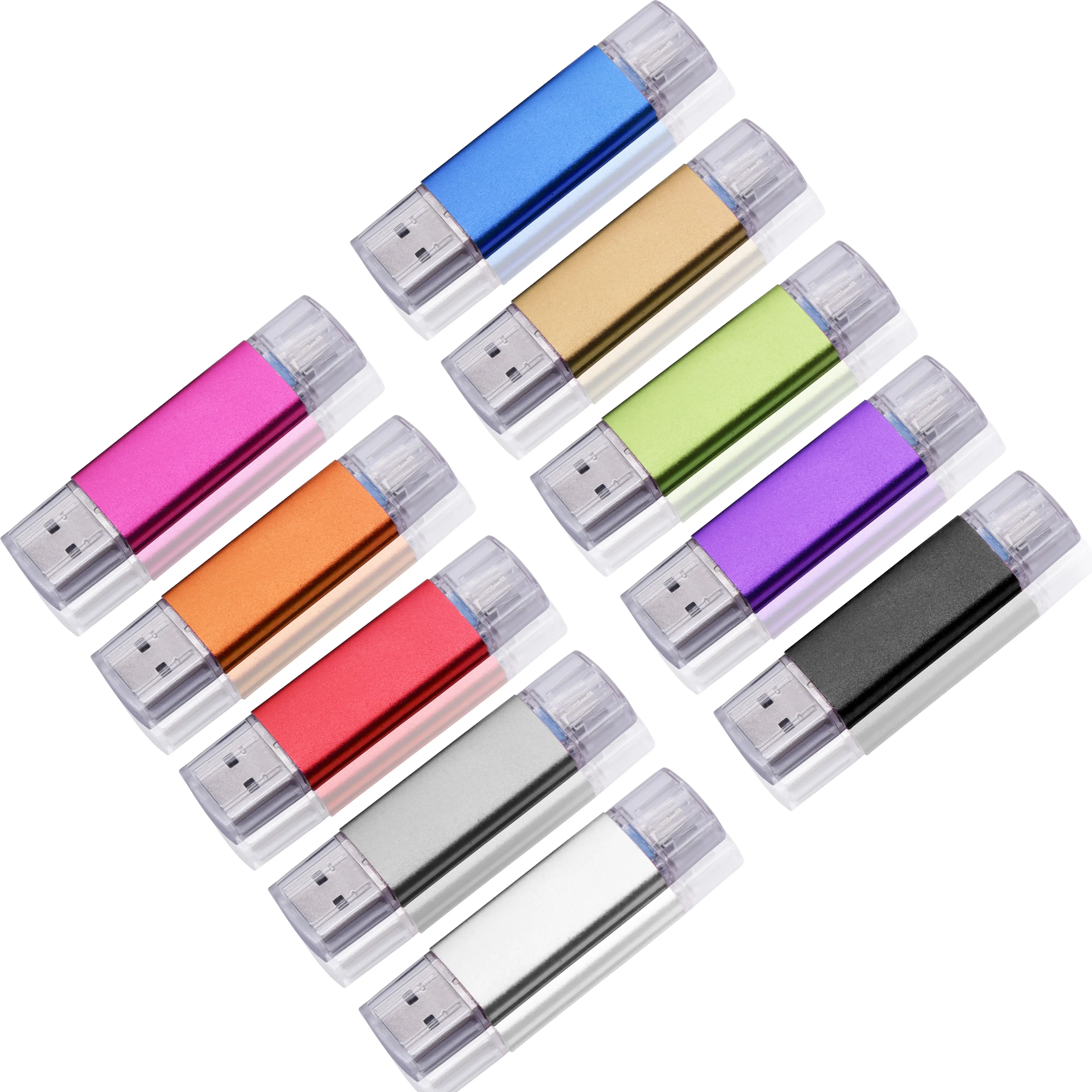 USB 3.0 OTG флеш накопитель для смартфона Android 64 ГБ 32 16 8 металлическая карта памяти