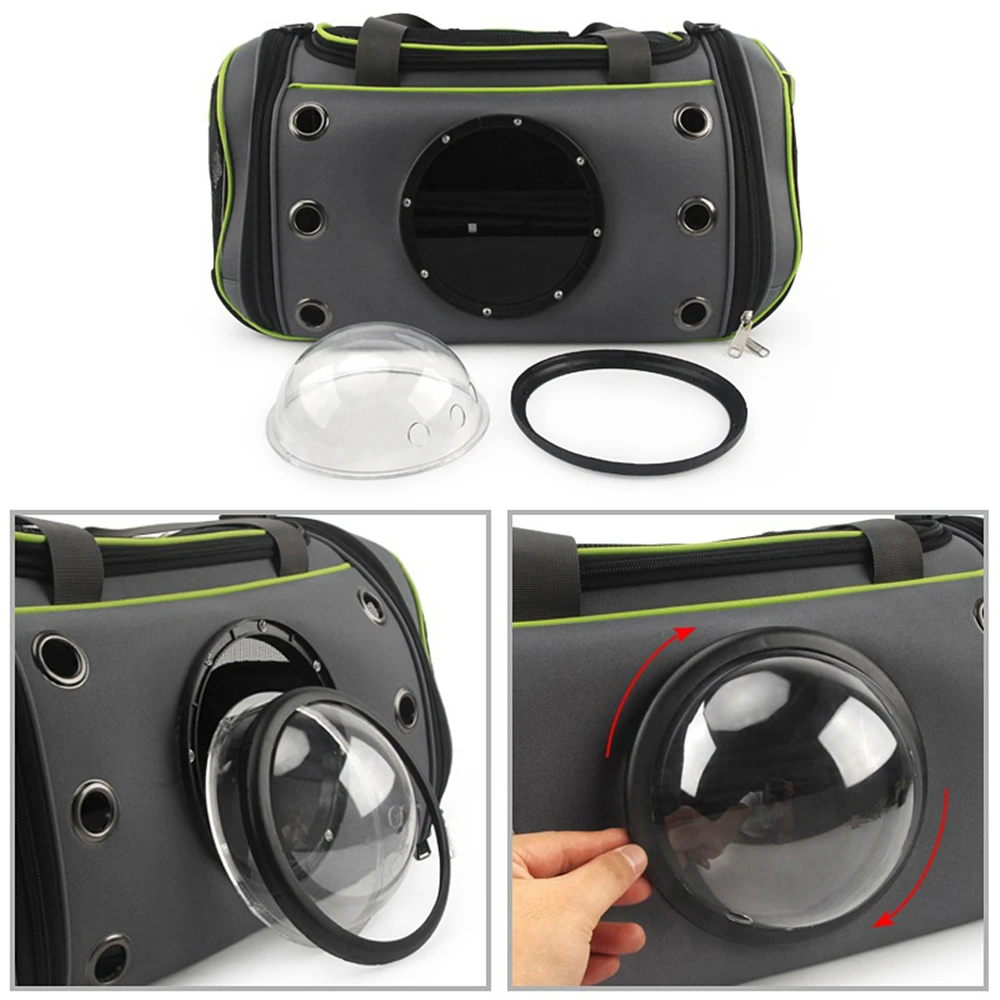 Переноска для домашних животных на молнии прозрачная Дорожная сумка ремне с