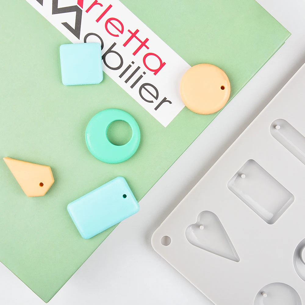 6 cavity в виде геометрических фигур Силиконовые формы для ароматный воск