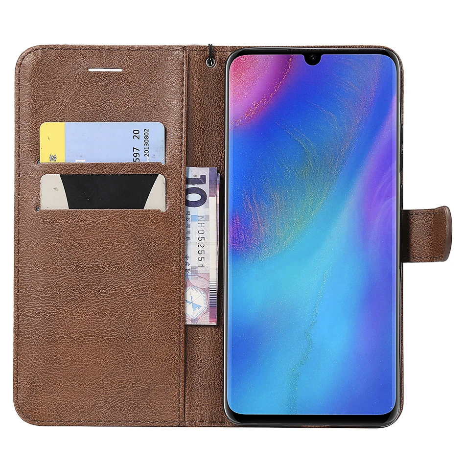Однотонный Чехол книжка с бумажником для Huawei Mate 7 8 9 10 20 30 P30 P20 Pro P10 P8 P9 Lite 2017 2019 20X