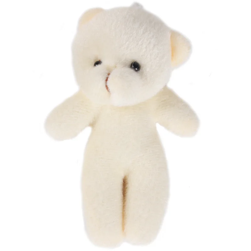 40 шт./лот бежевый мини мишка тедди мягкие животные плюшевые игрушки букет